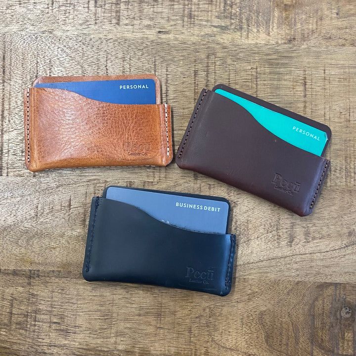 Blanco Minimalist Leather Wallet - Pecu Leather Co.