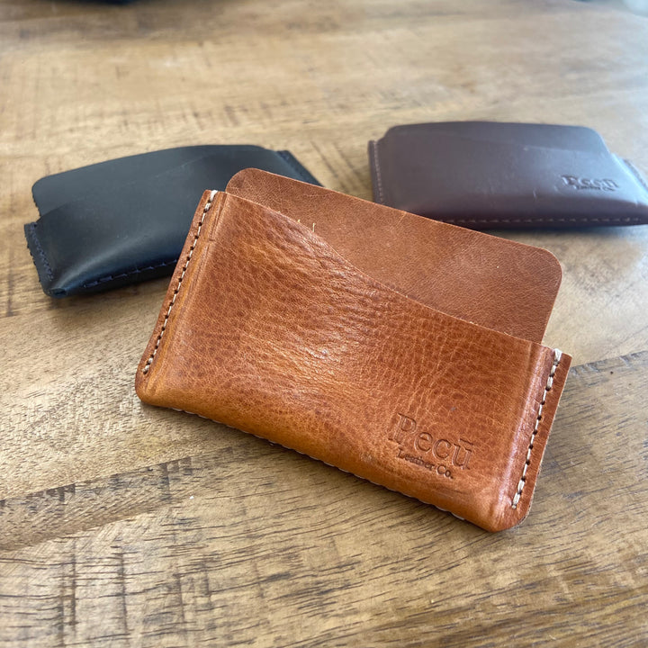 Blanco Minimalist Leather Wallet - Pecu Leather Co.