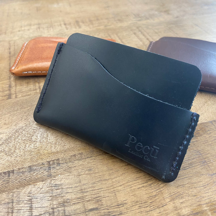 Blanco Minimalist Leather Wallet - Pecu Leather Co.