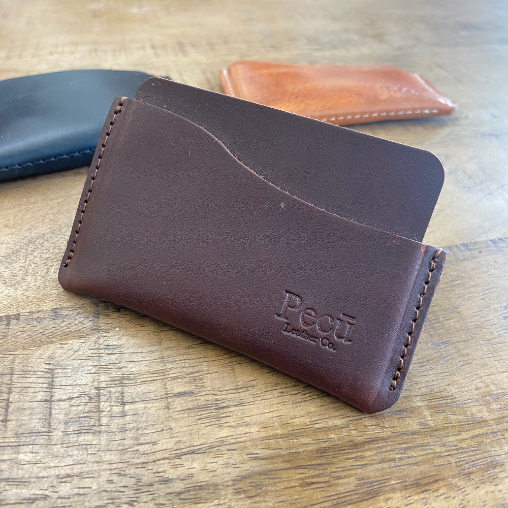 Blanco Minimalist Leather Wallet - Pecu Leather Co.