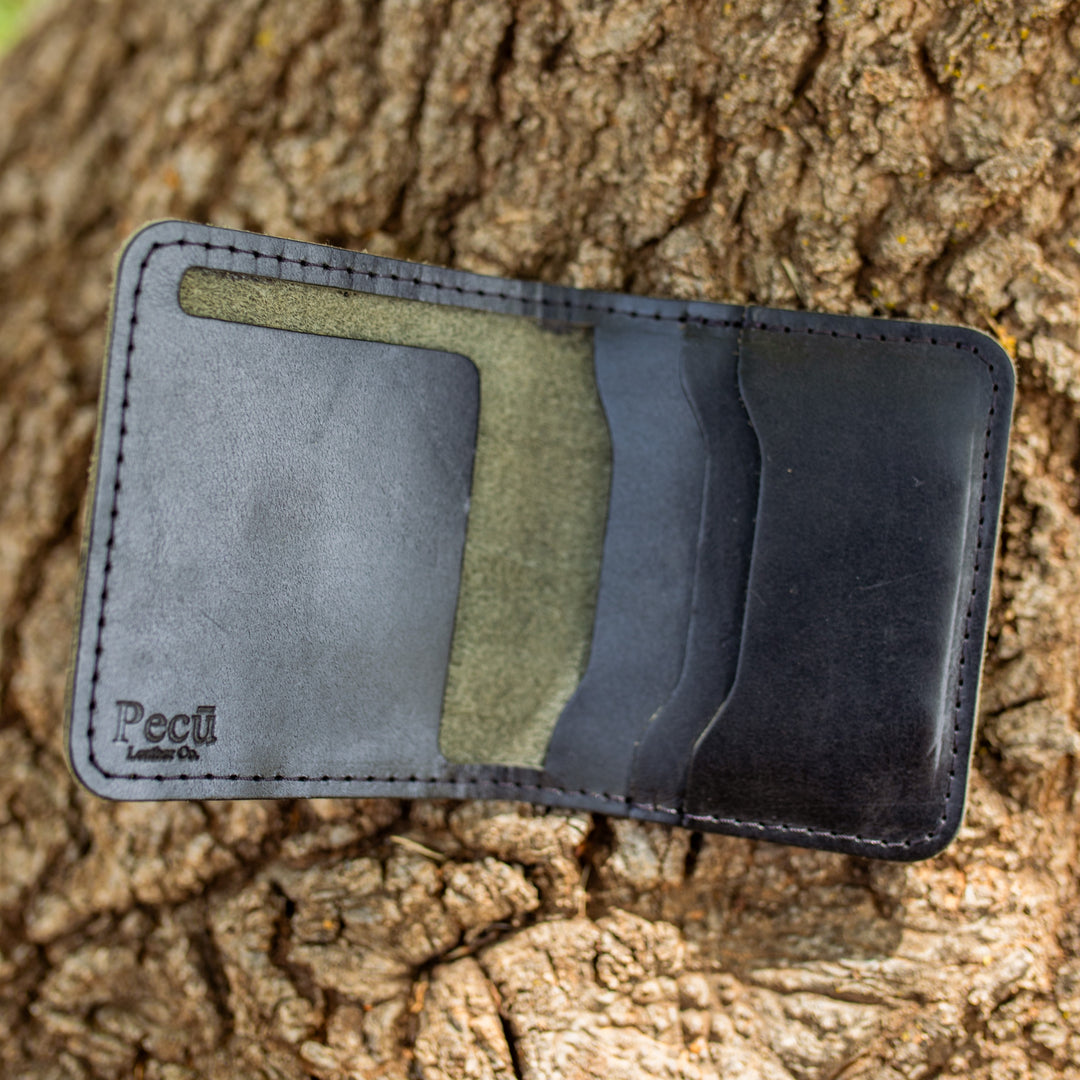 The Cahaba - Brown Leather Bifold Wallet - Pecu Leather Co.