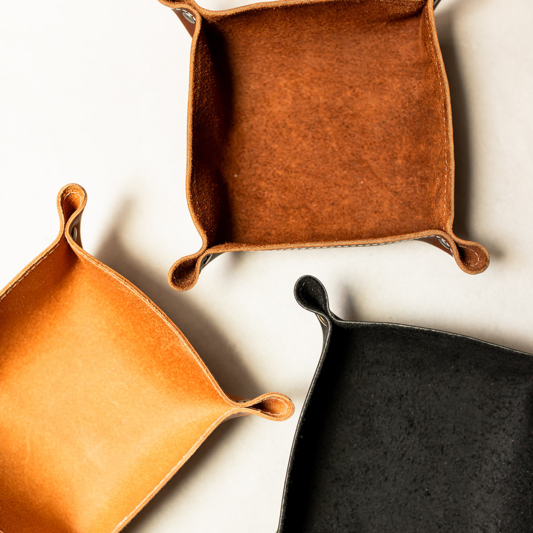 San Bernard Leather Desk Tray - Pecu Leather Co.