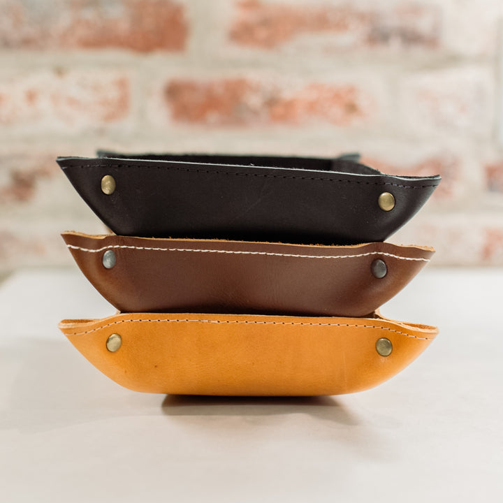 San Bernard Leather Desk Tray - Pecu Leather Co.