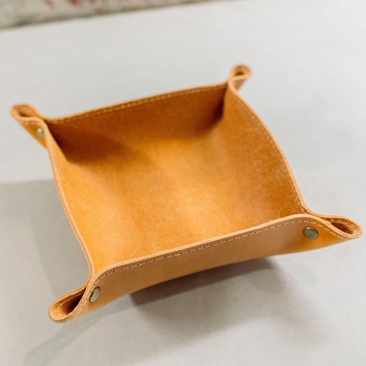 San Bernard Leather Desk Tray - Pecu Leather Co.