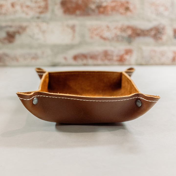San Bernard Leather Desk Tray - Pecu Leather Co.