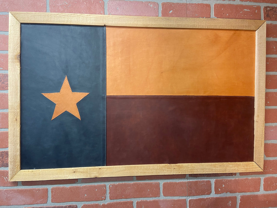 Texas Leather Flag - Pecu Leather Co.