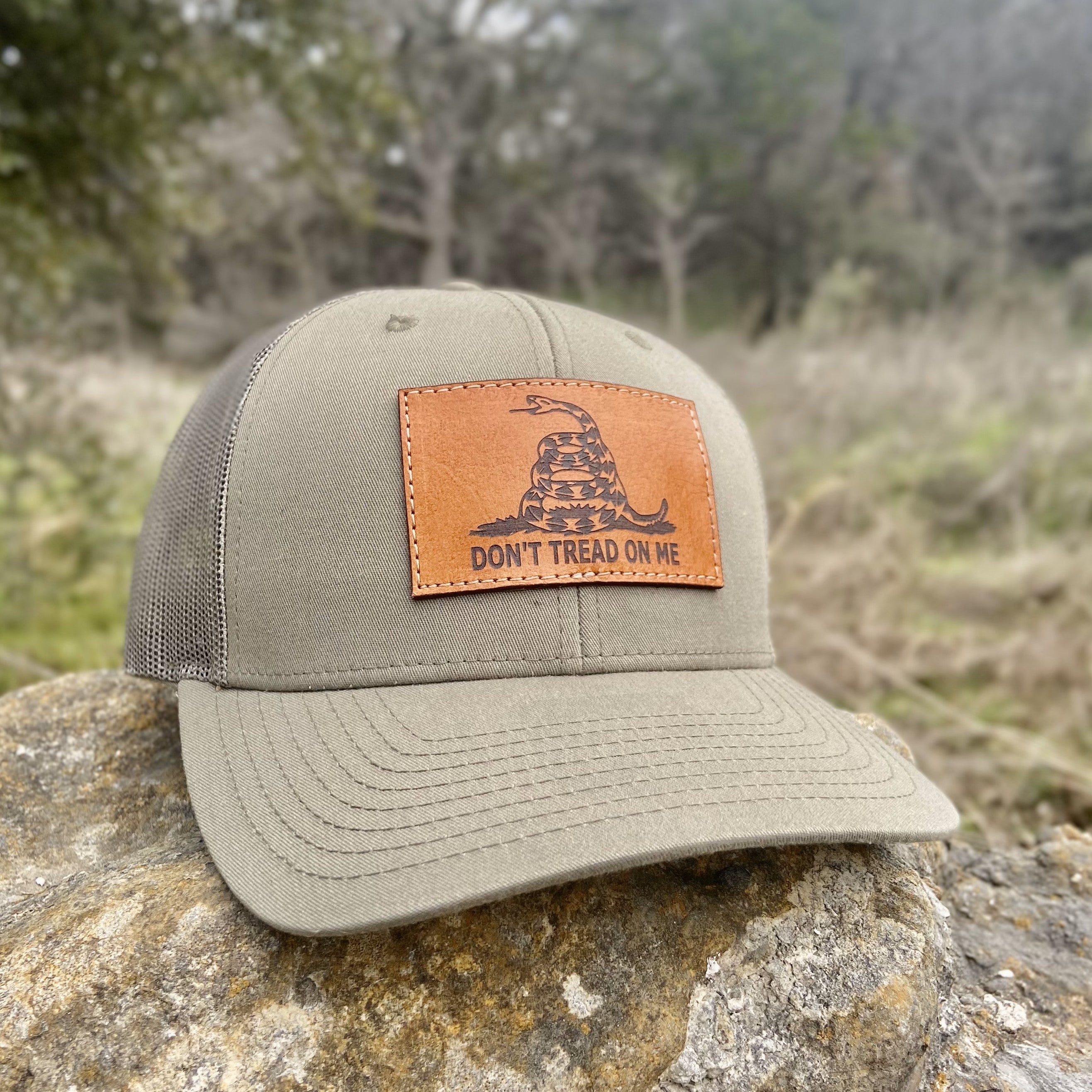 Custom Leather Patch Trucker Hat Made in Texas! – Pecu Leather