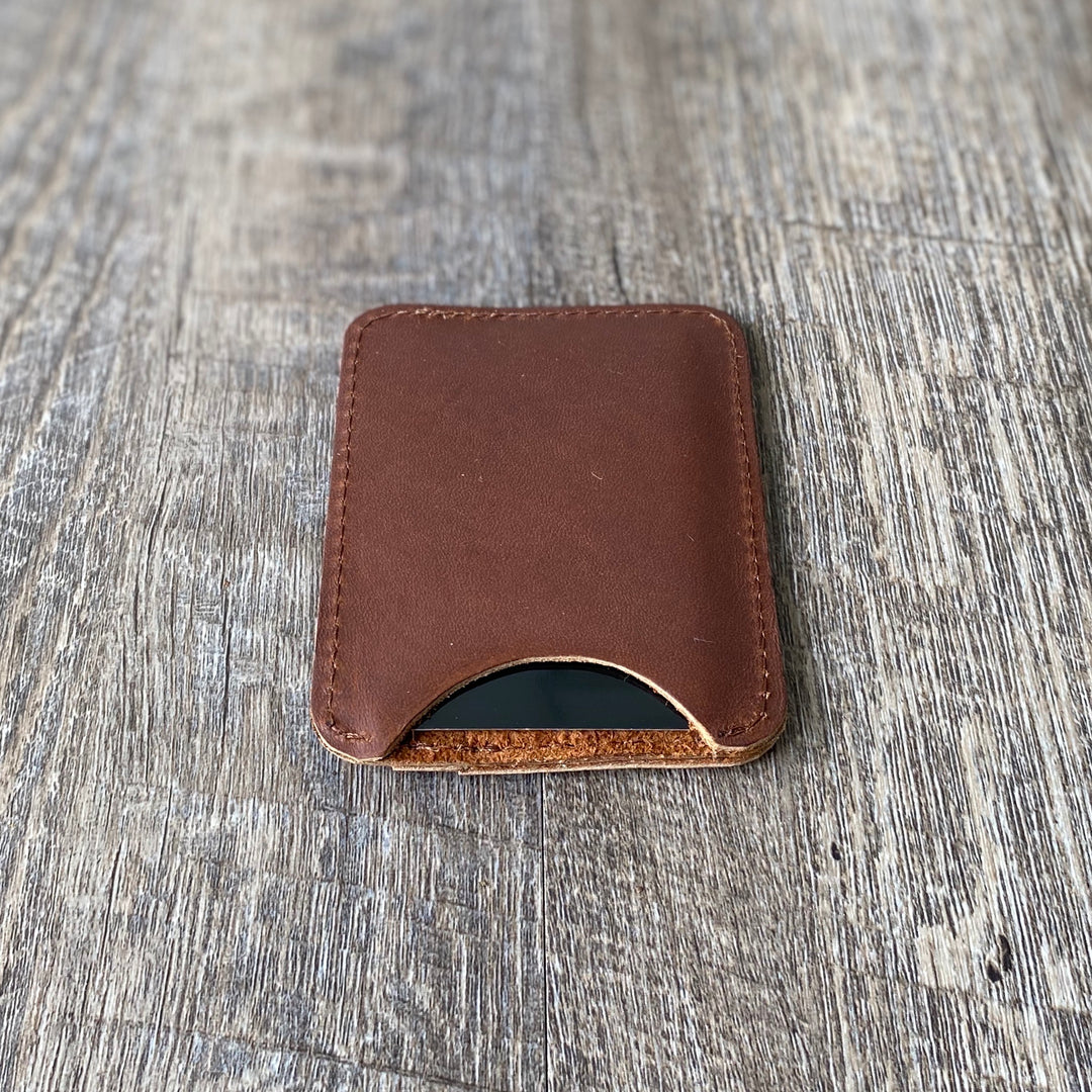 The Nolan - Leather Front Pocket Wallet - Pecu Leather Co.