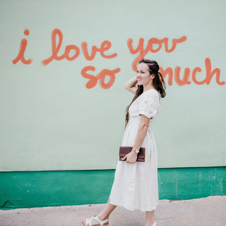 The Coleto - Brown Leather Clutch - Pecu Leather Co.