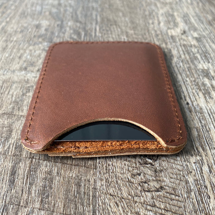 The Nolan - Leather Front Pocket Wallet - Pecu Leather Co.
