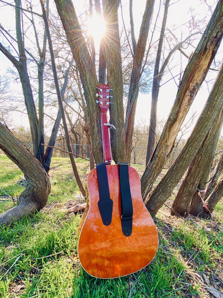 The Anderson - Personalized Leather Guitar Strap - Pecu Leather Co.