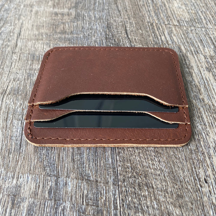 The Nolan - Leather Front Pocket Wallet - Pecu Leather Co.