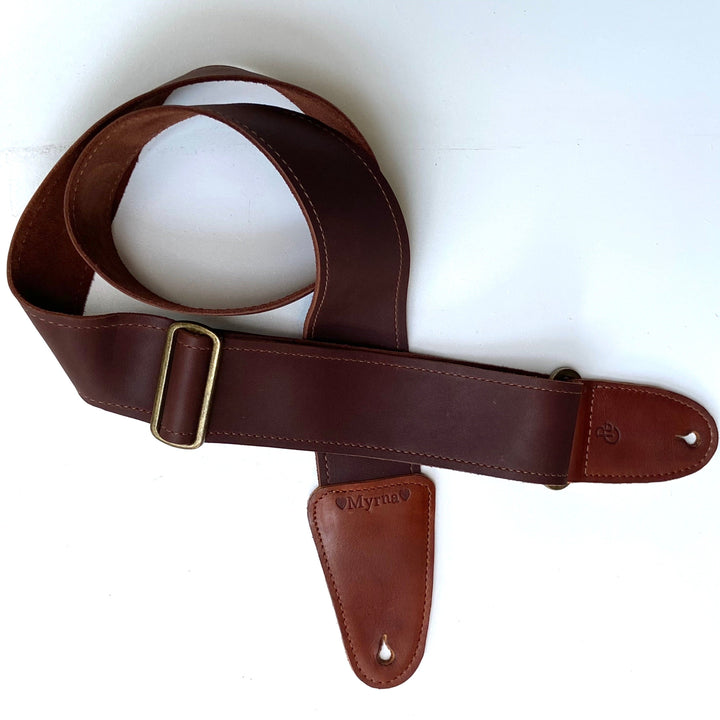 The Anderson - Personalized Leather Guitar Strap - Pecu Leather Co.