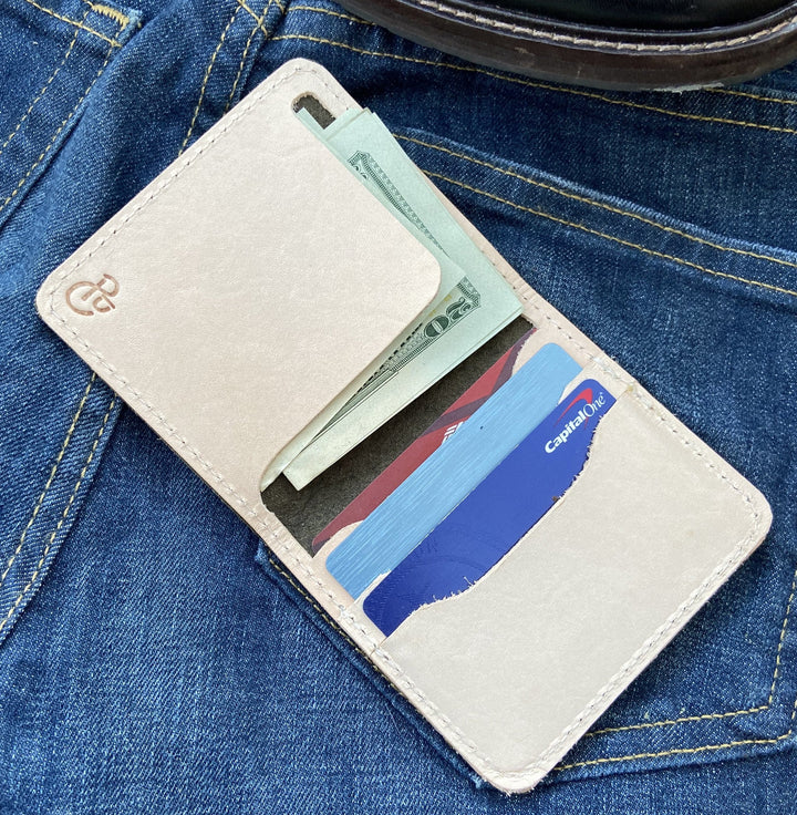The Cahaba - Olive Leather Bifold Wallet - Pecu Leather Co.