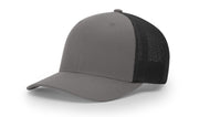 (New) Flex Fit Trucker 110 - Custom Leather Patch Hat - Pecu Leather Co.