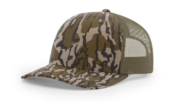 Camo Trucker 112 - Custom Leather Patch Hat