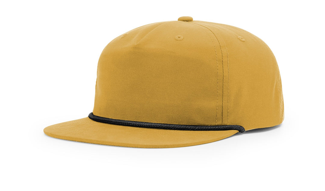 Custom Rope Hat Flat BIll  256 UMPQUA -  Custom Leather Patch Hat
