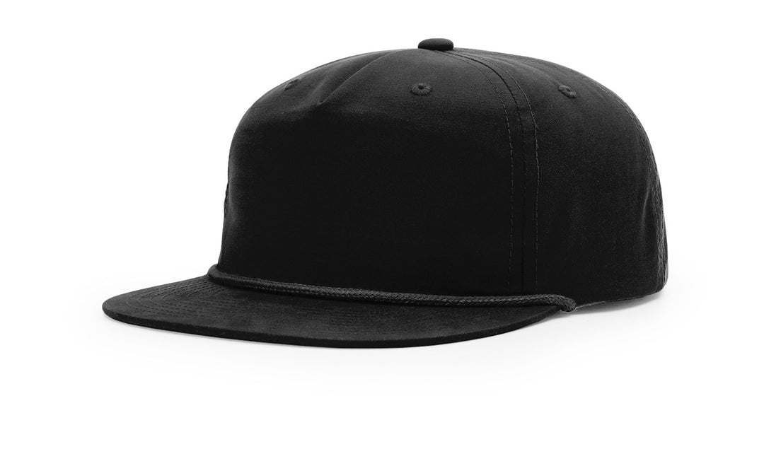 Custom Rope Hat Flat BIll  256 UMPQUA -  Custom Leather Patch Hat