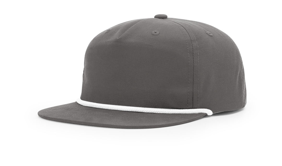 Custom Rope Hat Flat BIll  256 UMPQUA -  Custom Leather Patch Hat