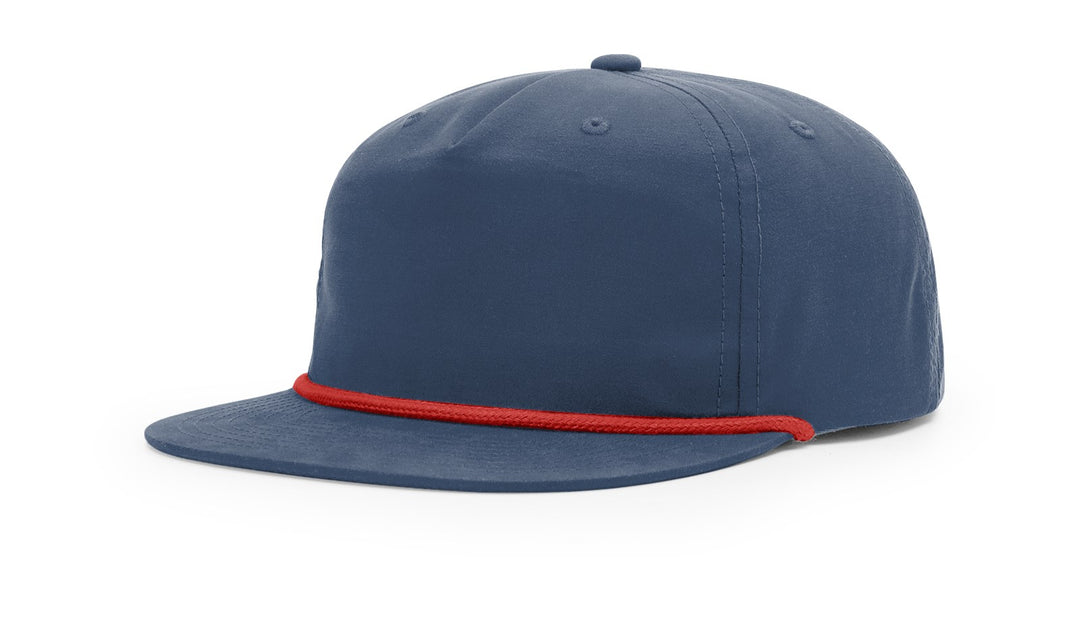 Custom Rope Hat Flat BIll  256 UMPQUA -  Custom Leather Patch Hat