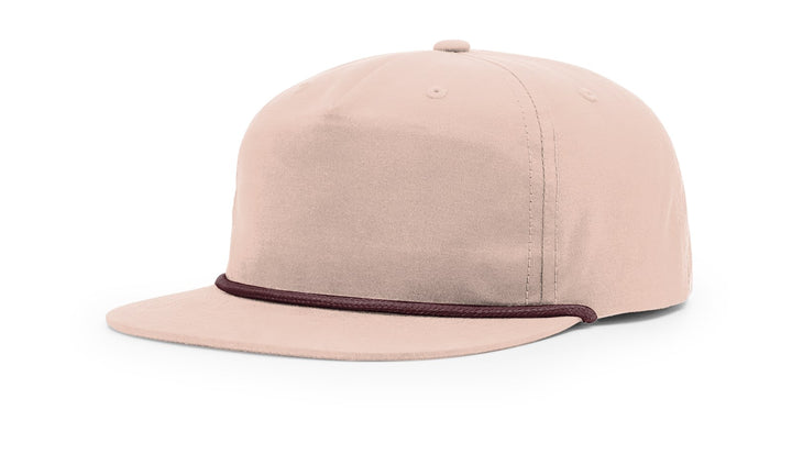Custom Rope Hat Flat BIll  256 UMPQUA -  Custom Leather Patch Hat