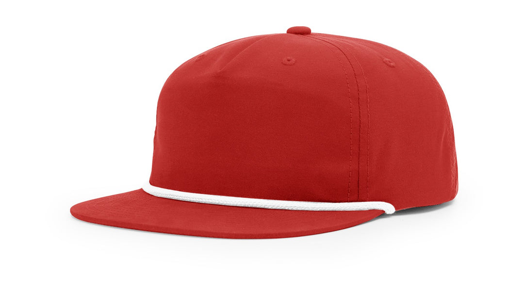 Custom Rope Hat Flat BIll  256 UMPQUA -  Custom Leather Patch Hat