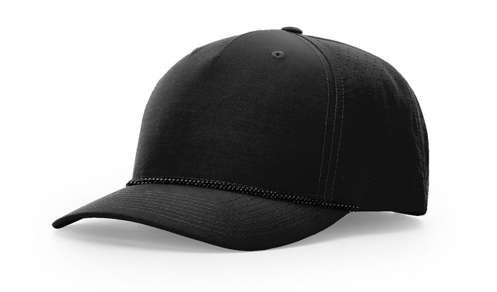 Perforated Rope Trucker 355 - Custom Leather Patch Hat