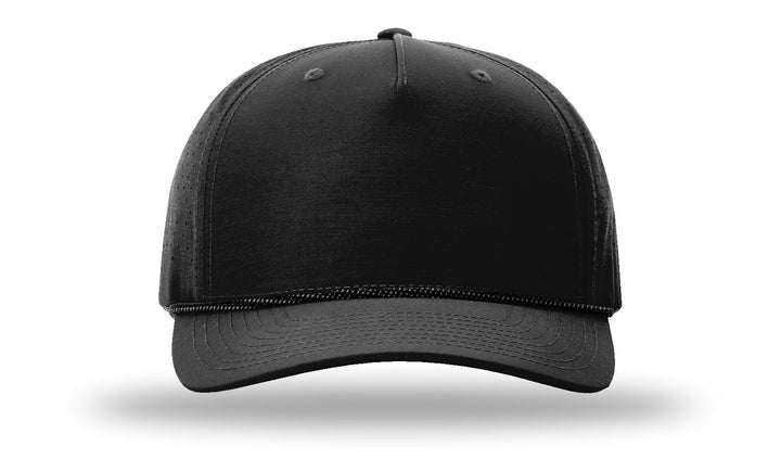 Perforated Rope Trucker 355 - Custom Leather Patch Hat