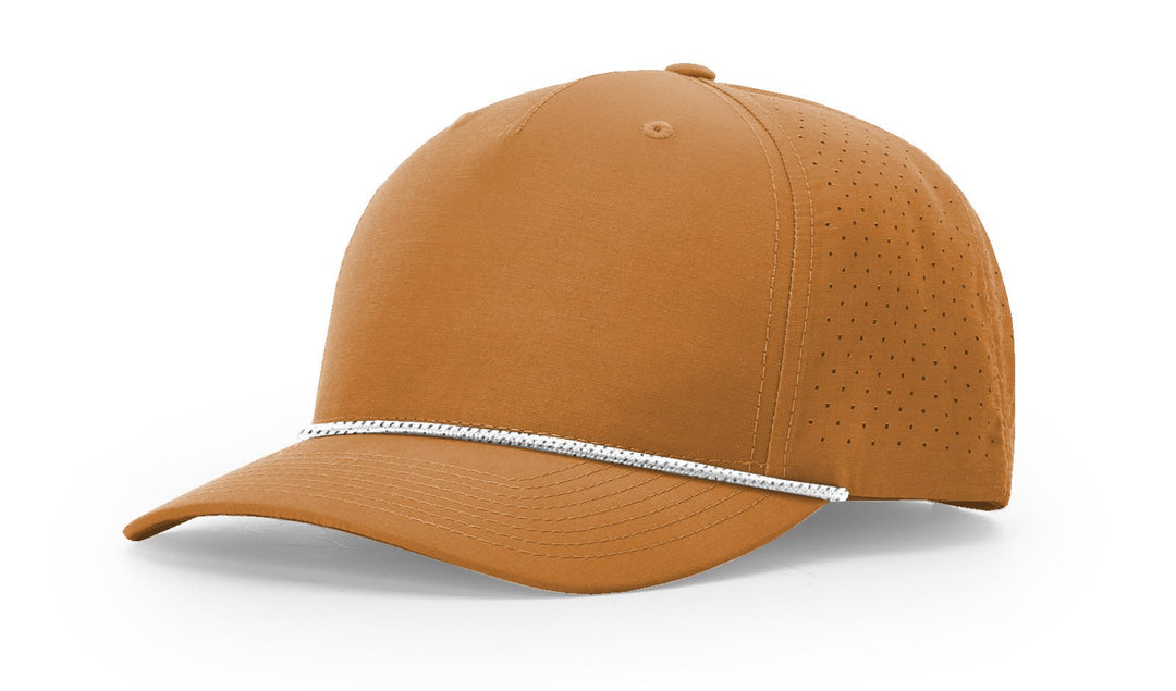 Perforated Rope Trucker 355 - Custom Leather Patch Hat