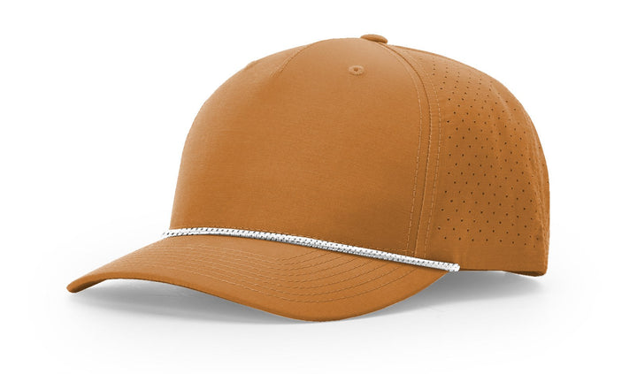 Perforated Rope Trucker 355 - Custom Leather Patch Hat