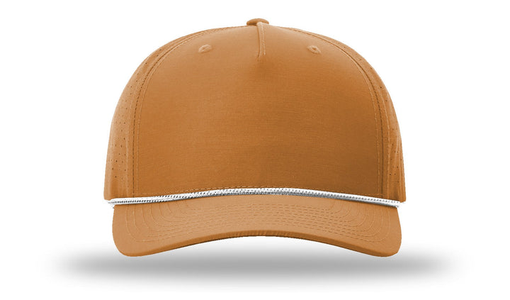 Perforated Rope Trucker 355 - Custom Leather Patch Hat