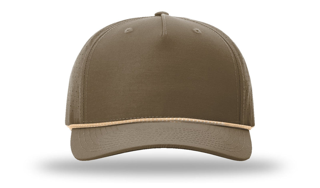 Perforated Rope Trucker 355 - Custom Leather Patch Hat