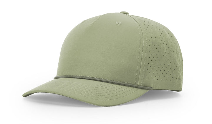 Perforated Rope Trucker 355 - Custom Leather Patch Hat