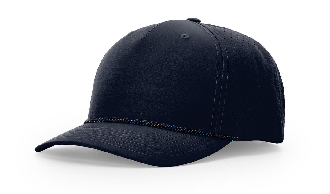 Perforated Rope Trucker 355 - Custom Leather Patch Hat