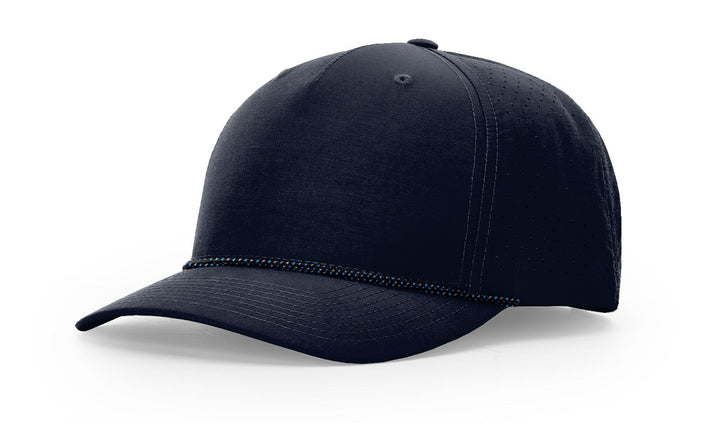 Perforated Rope Trucker 355 - Custom Leather Patch Hat