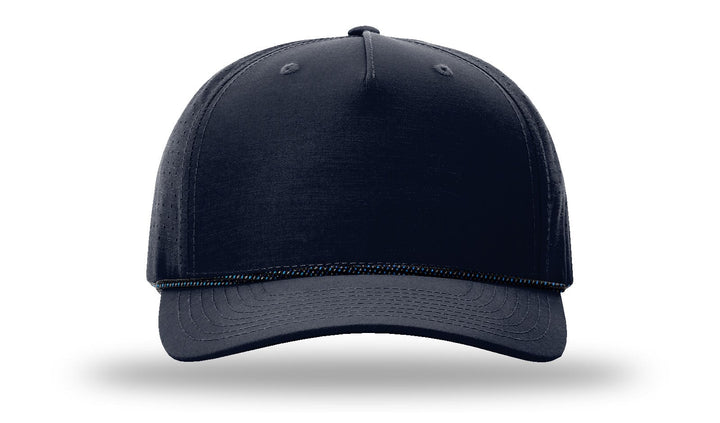 Perforated Rope Trucker 355 - Custom Leather Patch Hat