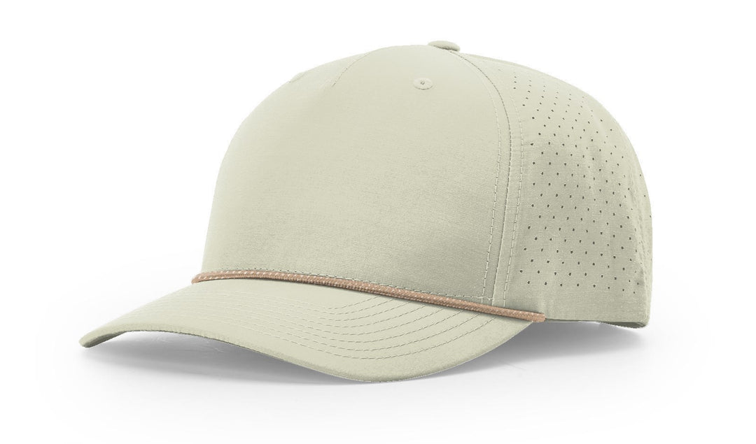 Perforated Rope Trucker 355 - Custom Leather Patch Hat