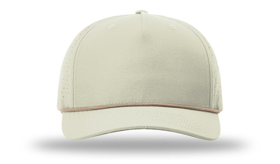Perforated Rope Trucker 355 - Custom Leather Patch Hat