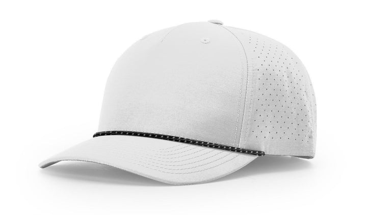 Perforated Rope Trucker 355 - Custom Leather Patch Hat