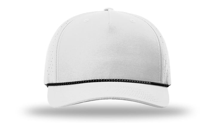 Perforated Rope Trucker 355 - Custom Leather Patch Hat