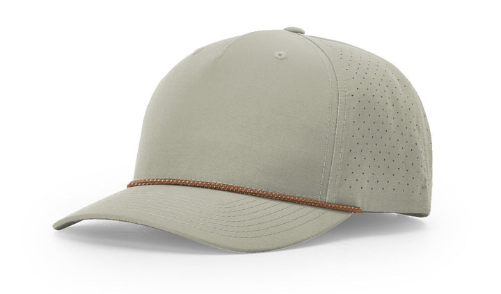 Perforated Rope Trucker 355 - Custom Leather Patch Hat