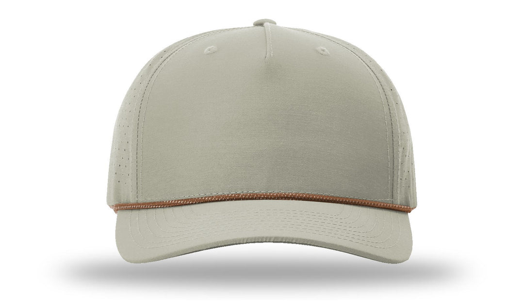 Perforated Rope Trucker 355 - Custom Leather Patch Hat
