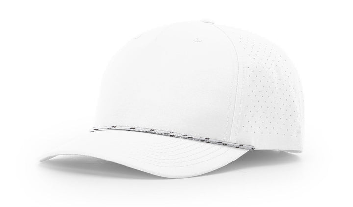 Perforated Rope Trucker 355 - Custom Leather Patch Hat