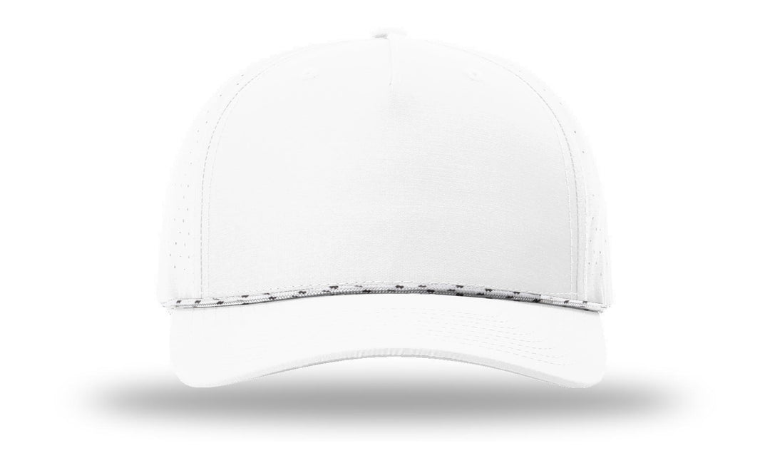 Perforated Rope Trucker 355 - Custom Leather Patch Hat