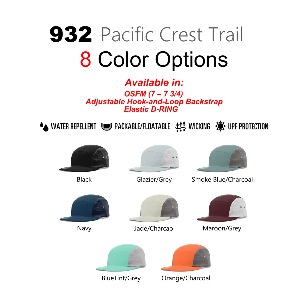 Pacific Crest Trail Hat 932 - Custom Leather Patch - Pecu Leather Co.