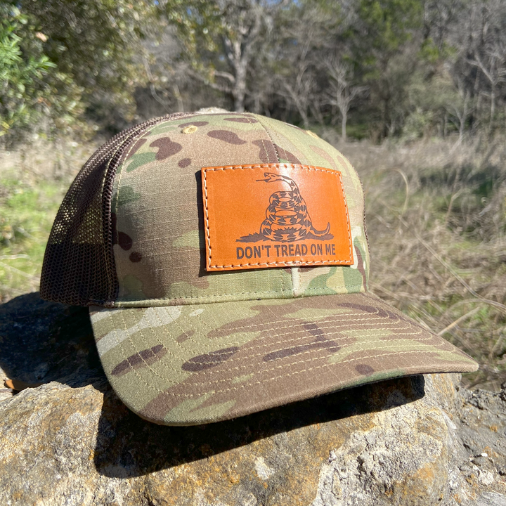 Don't Tread on Me - Multicam Ripstop Trucker - Pecu Leather Co.