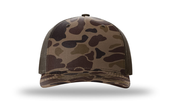 Five Panel Camo 112PFP - Custom Leather Patch Hat