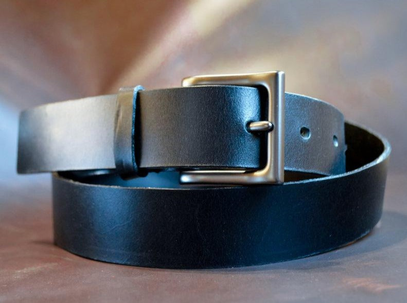 Handmade Navy Blue Epsom Leather Belt LB060