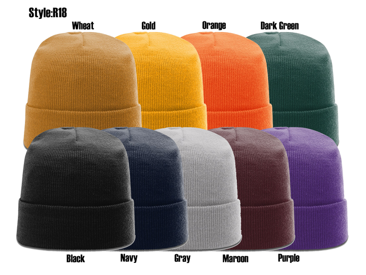 Custom Leather Patch Beanies - Pecu Leather Co.