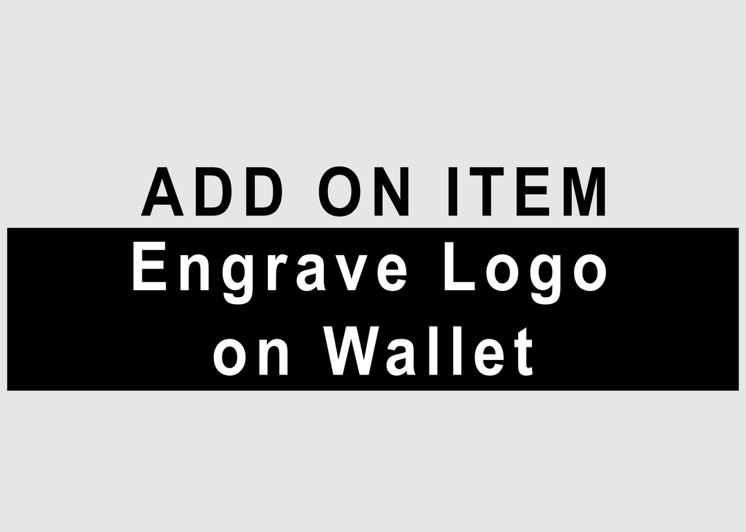 Engraved Logo Add-on for Wallets - Pecu Leather Co.